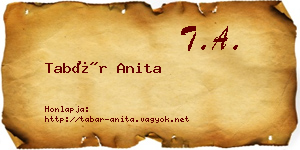 Tabár Anita névjegykártya